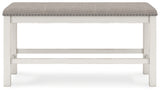 Robbinsdale Antique White Counter Height 49" Dining Bench (Online Special Price) - Ornate Home