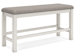 Robbinsdale Antique White Counter Height 49" Dining Bench - Ornate Home