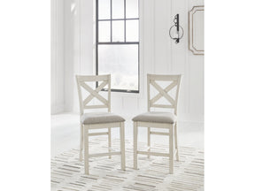 Robbinsdale Antique White Counter Height Dining Chair (Set of 2) (Online Special Price) - Ornate Home