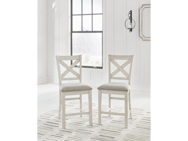 Robbinsdale Antique White Counter Height Dining Chair (Set of 2) (Online Special Price) - Ornate Home