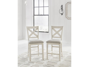 Robbinsdale Antique White Counter Height Dining Chair (Set of 2) - Ornate Home