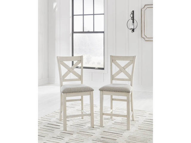 Robbinsdale Antique White Counter Height Dining Chair (Set of 2) - Ornate Home