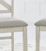 Robbinsdale Antique White Counter Height Dining Chair (Set of 2) - Ornate Home