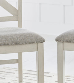 Robbinsdale Antique White Counter Height Dining Chair (Set of 2) - Ornate Home