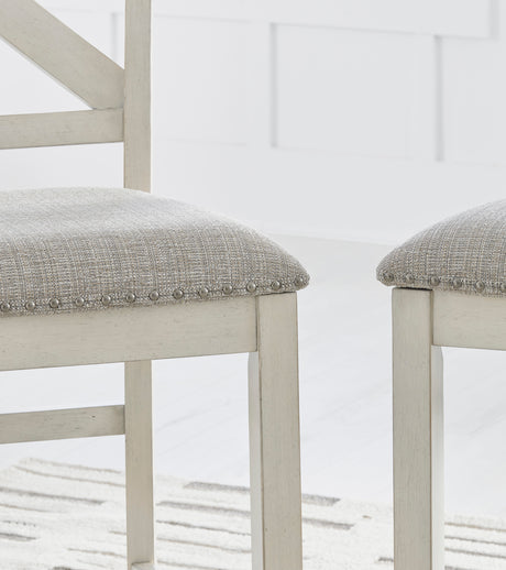 Robbinsdale Antique White Counter Height Dining Chair (Set of 2) - Ornate Home