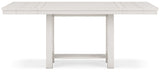 Robbinsdale Antique White Counter Height Dining Table, 2 Barstools, Bench and Server (Online Special Price) - Ornate Home