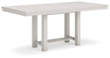 Robbinsdale Antique White Counter Height Dining Table, 2 Barstools, Bench and Server (Online Special Price) - Ornate Home