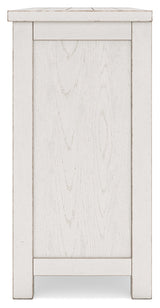 Robbinsdale Antique White Counter Height Dining Table, 2 Barstools, Bench and Server (Online Special Price) - Ornate Home