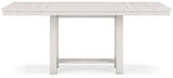 Robbinsdale Antique White Counter Height Dining Table, 4 Barstools and Bench (Online Special Price) - Ornate Home
