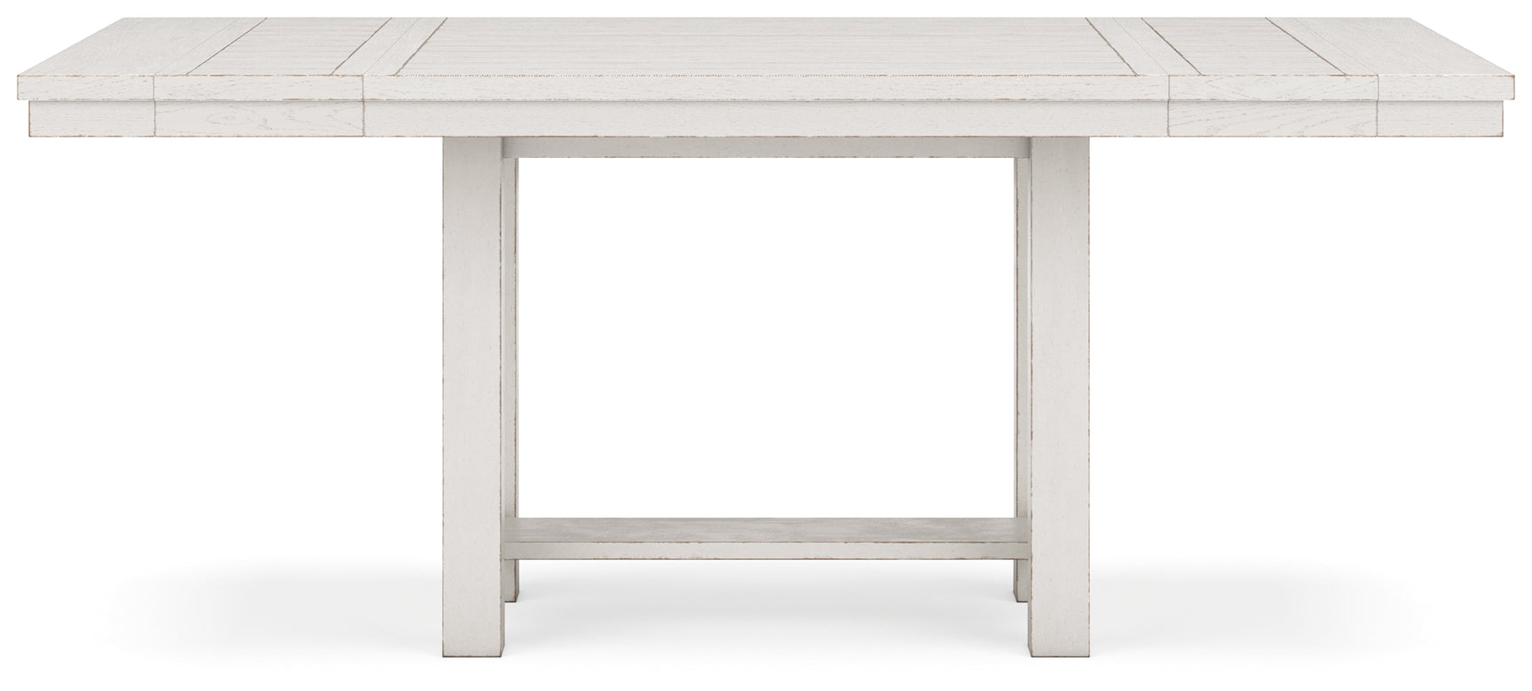 Robbinsdale Antique White Counter Height Dining Table, 4 Barstools and Bench - Ornate Home