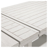 Robbinsdale Antique White Counter Height Dining Table, 4 Barstools and Bench - Ornate Home