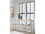 Robbinsdale Antique White Counter Height Dining Table and 3 Barstools Set (Online Special Price) - Ornate Home