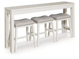 Robbinsdale Antique White Counter Height Dining Table and 3 Barstools Set (Online Special Price) - Ornate Home