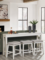 Robbinsdale Antique White Counter Height Dining Table and 3 Barstools Set (Online Special Price) - Ornate Home