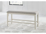 Robbinsdale Antique White Counter Height Dining Table and 4 Barstools and Bench (Online Special Price) - Ornate Home