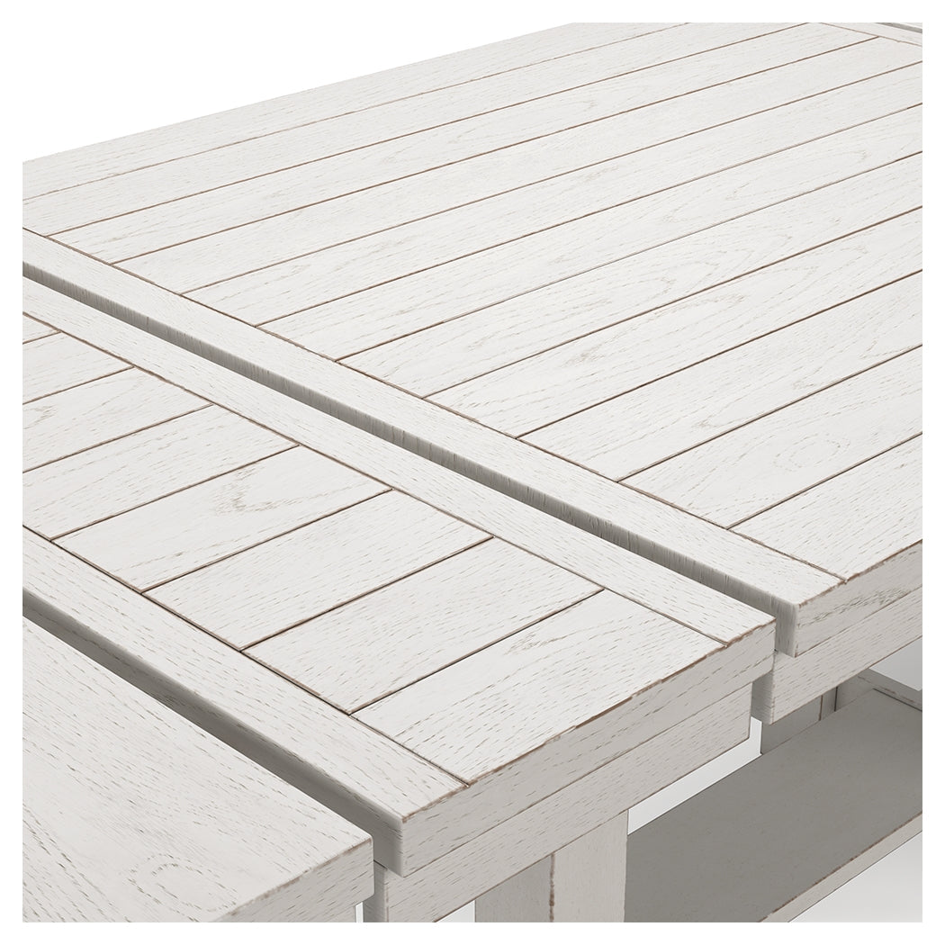 Robbinsdale Antique White Counter Height Extension Dining Room Table - Ornate Home