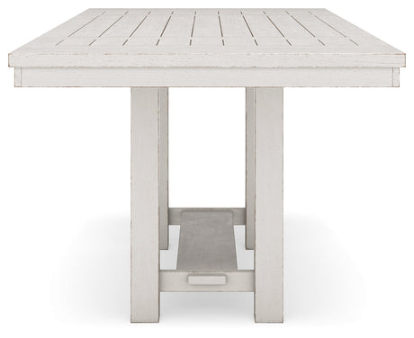 Robbinsdale Antique White Counter Height Extension Dining Room Table - Ornate Home