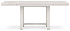 Robbinsdale Antique White Counter Height Extension Dining Room Table - Ornate Home
