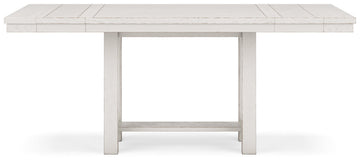 Robbinsdale Antique White Counter Height Extension Dining Room Table - Ornate Home