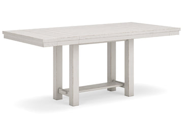 Robbinsdale Antique White Counter Height Extension Dining Room Table - Ornate Home