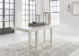 Robbinsdale Antique White Counter Height Table and 8 Barstools (Online Special Price) - Ornate Home