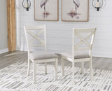 Robbinsdale Antique White Dining Table w/4 Chairs & Bench and Server - Ornate Home