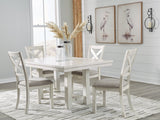 Robbinsdale Antique White Dining Table w/4 Chairs (Online Special Price) - Ornate Home