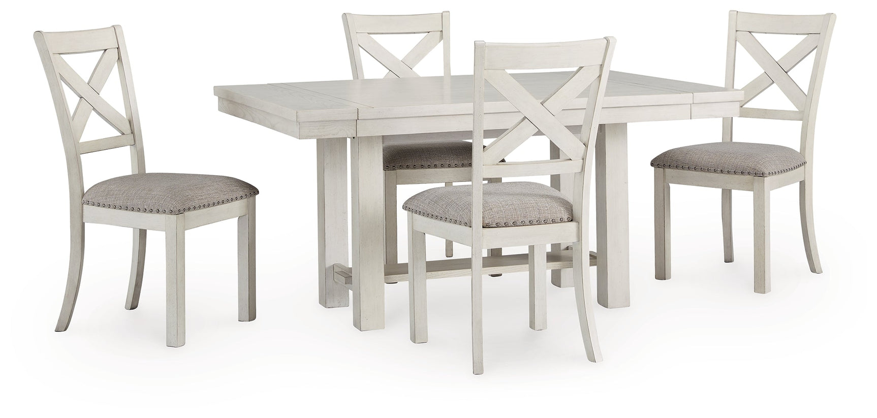 Robbinsdale Antique White Dining Table w/4 Chairs (Online Special Price) - Ornate Home
