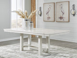 Robbinsdale Antique White Dining Table w/4 Chairs & Bench - Ornate Home