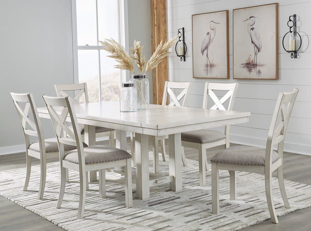 Robbinsdale Antique White Dining Table w/6 Chairs - Ornate Home