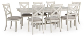 Robbinsdale Antique White Dining Table w/8 Chairs - Ornate Home
