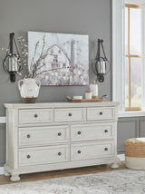 Robbinsdale Antique White Dresser w/ 7 Drawers (Online Special Price) - Ornate Home