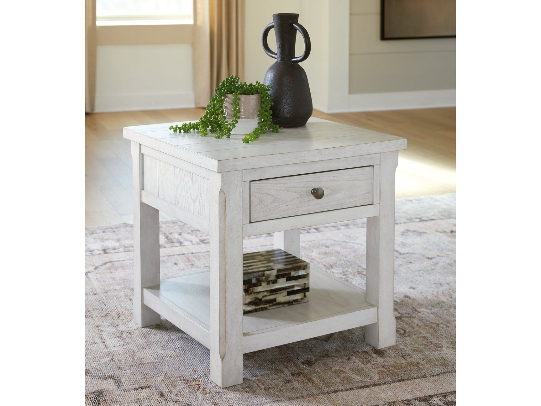 Robbinsdale Antique White End Table (Online Special Price) - Ornate Home