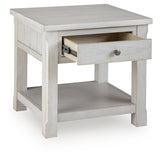Robbinsdale Antique White End Table - Ornate Home