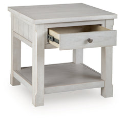 Robbinsdale Antique White End Table - Ornate Home
