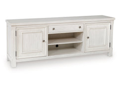 Robbinsdale Antique White Extra Large TV Stand - Ornate Home