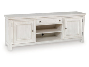 Robbinsdale Antique White Extra Large TV Stand - Ornate Home