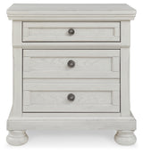 Robbinsdale Antique White Full Sleigh Storage Bed, Chest and Nightstand (Online Special Price) - Ornate Home