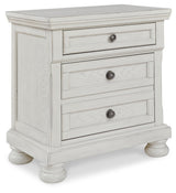 Robbinsdale Antique White Full Sleigh Storage Bed, Chest and Nightstand (Online Special Price) - Ornate Home