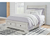 Robbinsdale Antique White Full Sleigh Storage Bed (Online Special Price) - Ornate Home