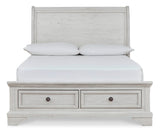 Robbinsdale Antique White Full Sleigh Storage Youth Bed (Online Special Price) - Ornate Home