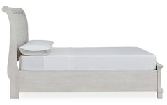 Robbinsdale Antique White Full Sleigh Storage Youth Bed - Ornate Home