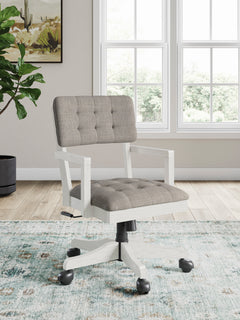 Robbinsdale Antique White Home Office Desk Chair (1/CN) - Ornate Home