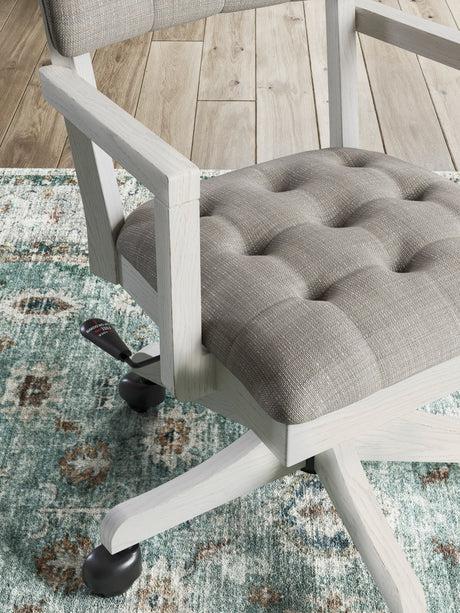 Robbinsdale Antique White Home Office Desk Chair (1/CN) - Ornate Home