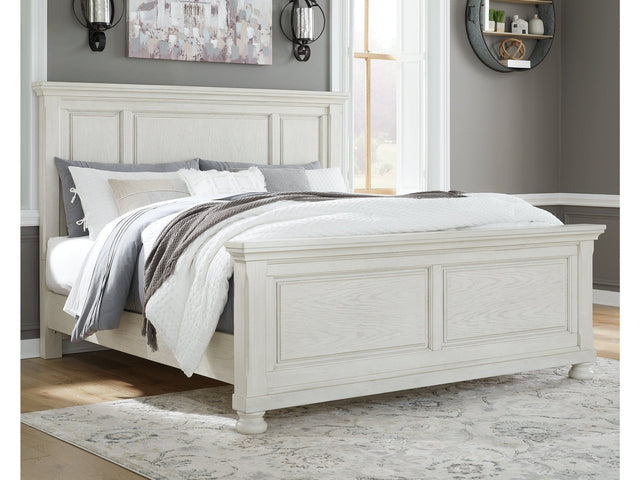 Robbinsdale Antique White King Panel Bed (Online Special Price) - Ornate Home