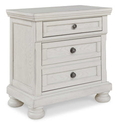 Robbinsdale Antique White King Sleigh Storage Bedroom Sets - Ornate Home