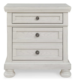 Robbinsdale Antique White King Sleigh Storage Bedroom Sets - Ornate Home