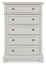 Robbinsdale Antique White King Sleigh Storage Bedroom Sets - Ornate Home