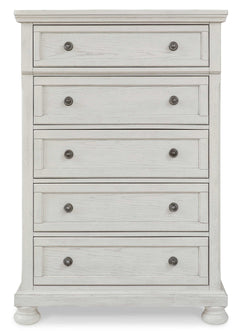 Robbinsdale Antique White King Sleigh Storage Bedroom Sets - Ornate Home