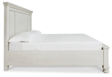 Robbinsdale Antique White King Storage Bedroom Set with 2 Nightstands (Online Special Price) - Ornate Home